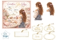 Creative Craft Desk Topper with Girl Painting, Art Supplies, Tags & Inspirational Panels