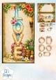 Tropical LOVE Beach Topper Sheet with Seashells, Flowers & Summer Decorations