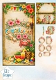 Tropical Congratulations Topper Sheet with Flowers,