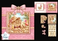 Luxury Tropical Holiday Card Topper – Pink Beach Accessories & Palm Scene