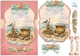 Coastal Seagull & Treasure Chest Card Topper with Seashell Ribbons and Nautical Embellishments