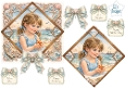 Pastel Seaside Girl Topper Set – Blue Coastal Frame, Shells & Sentiment Tags 2