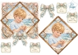 Pastel Seaside Child Topper Set – Coastal Shell Frame, Blue Bows & Sentiment Tags 5