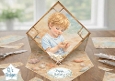 Vintage Seaside Birthday Card Topper – Coastal Child, Starfish & Pastel Shell Frame 8