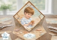 Vintage Seaside Birthday Card Topper – Coastal Child, Starfish & Pastel Shell Frame 9