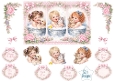 Pastel Vintage Children & Pets Bath Toppers – Floral Lace Card Front with Sentiments 2