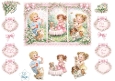 Pastel Vintage Children & Pets Garden Toppers – Floral Lace Card Front with Sentiments 3