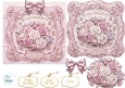 Pastel Rose Luxury Frame Card Topper – Elegant Floral