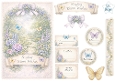 Pastel Butterfly Garden Path Luxury Card Topper – Floral Arch, Soft Blooms & Warm Wishes
