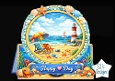 Coastal Holiday Frame Topper – Beach Chairs, Lighthouse & Summer Scene Printable