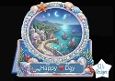 Fantasy Coastal Village Frame Topper – Moonlit Sea, Sailboats & Happy Day Printable