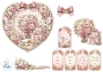 Romantic Wedding Gifts & Doves Floral Heart Topper with Sentiment Tags