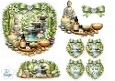 Zen Buddha & Spa Wellness Heart Topper with Lotus and Tags