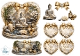 Luxury Zen Buddha & Lotus Marble Heart Wellness Topper with Tags 1