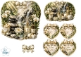 Luxury Spa Waterfall & Lotus Marble Heart Wellness Topper with Tags 2
