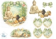 Zen Buddha & Tropical Spa Heart Wellness Topper with Tags 3