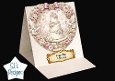 Romantic Wedding Cake & Doves Floral Heart Topper – Together Forever
