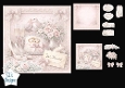 Romantic Pastel Wedding Doves & Roses Card Topper Kit