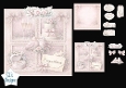 Elegant Pastel Wedding Doves, Cake & Roses Card Topper Kit 1