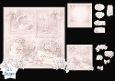 Romantic Pastel Wedding Cake & Roses Card Topper Kit 1