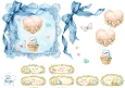 Pastel Balloon Bird Topper with Floral Accents & Sentiment Labels