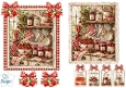 Vintage Strawberry Kitchen Scene with Tags & Embellishments