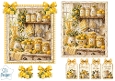 Vintage Lemon Kitchen Scene with Tags & Embellishments