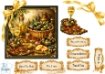 Luxury Mediterranean Olives & Gold Sentiment Card Topper