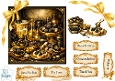 Luxury Champagne, Truffles & Caviar Gold Card Topper