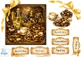 Luxury Coffee & Chocolates Gold Gourmet Card Topper
