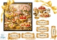 Luxury Desserts & Macarons Gold Celebration Card Topper