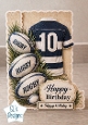Rugby Birthday Card Topper – Jersey No.10 & Rugby Balls – Sport Printable Design