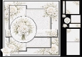Elegant Ivory Rose & Dahlia Lace Card Topper