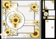 Sunflower & Daisy Bright Floral Lace Card Topper
