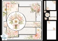 Pink Peony & Daisy Pastel Lace Card Topper