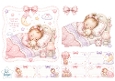 Sleeping Baby Girl Topper – Pink Bedtime Dreams Card Front