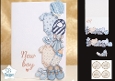Baby Boy Essentials Card Front – Soft Pastel New Boy Topper