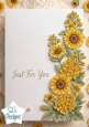 Sunflower Glow Card Front – Warm Just For You Topper