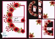 Red Floral Curve & Sentiment Set – Just For You Card Topper