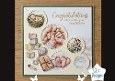 New Baby Arrival Circle Toppers – Soft Pastel Birth Congratulations Card Front
