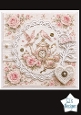 Pink Tea Time Card Front – Vintage Teapot & Birds