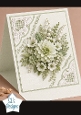 Elegant Ivory Floral 3D Card Topper