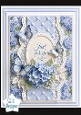 Elegant Blue Hydrangea Just for You Card Topper