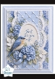 Bluebird & Hydrangea Just for You Floral Card Topper