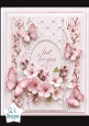 Cherry Blossom & Pink Butterfly Just for You Card Topper