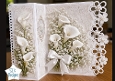 Elegant Calla Lily Tri‑Fold Lace Card Topper