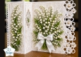 Lily of the Valley Elegant Tri‑Fold Floral Card Topper