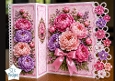 Pink Peony Bouquet Elegant Floral Card Topper