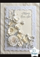 Happily Ever After Neutral Floral Scalloped Card Topper