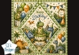 Dinosaur 3rd Birthday Card Topper with Cute Party Dinos